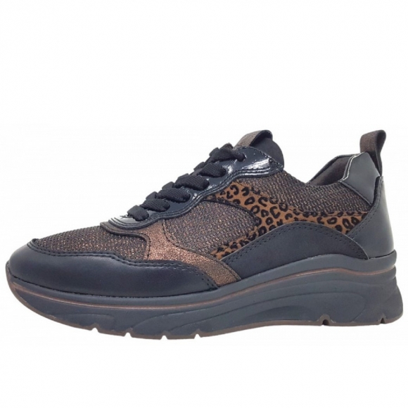 Tamaris M2372141 Women Lace-up sportlicher Schnürer in 988 bronce comb