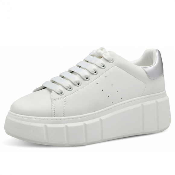 Tamaris Sneaker in white silver