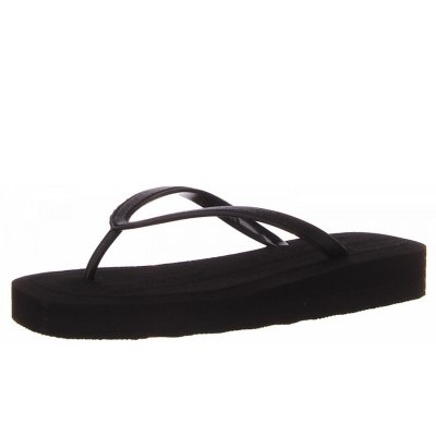 Tamaris pantolette Zehentrenner in schwarz