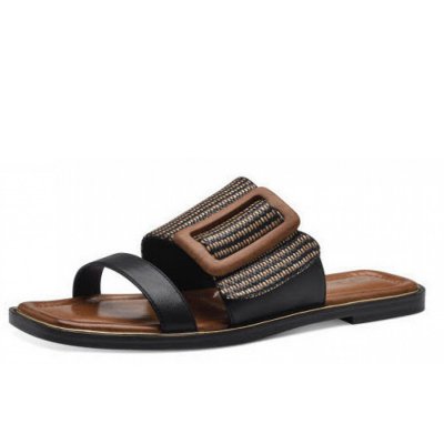 Tamaris pantolettemodel 2710442 Pantolette in schwarz-kombiniert