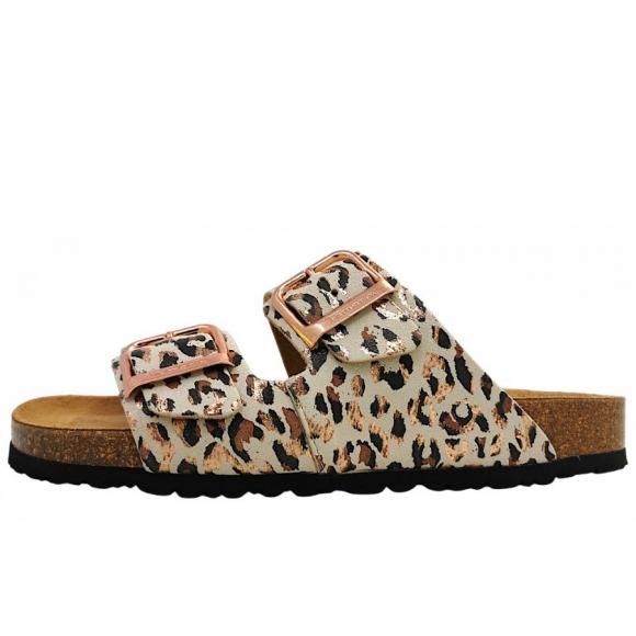 Tamaris Pantolette in Beige/Leo 490