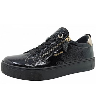 Tamaris Comfort Schnürer in 018 black patent