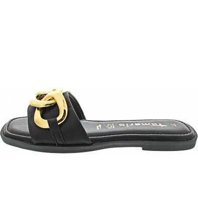 Tamaris Pantolette in black-gold Tamaris Pantolette in black-gold