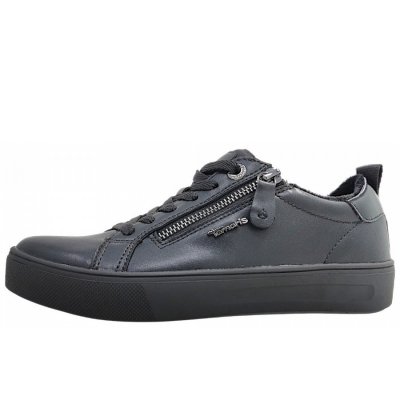 Tamaris Comfort sportlicher Schnürer in black nappa 022