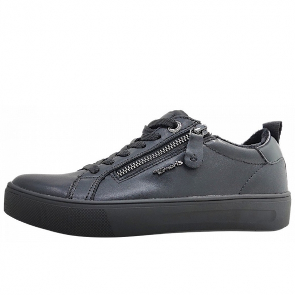 Tamaris Comfort sportlicher Schnürer in black nappa 022