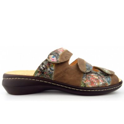 Think Camilla taupe komb. Pantolette in TAUPE/KOMBI Think Camilla taupe komb. Pantolette in TAUPE/KOMBI
