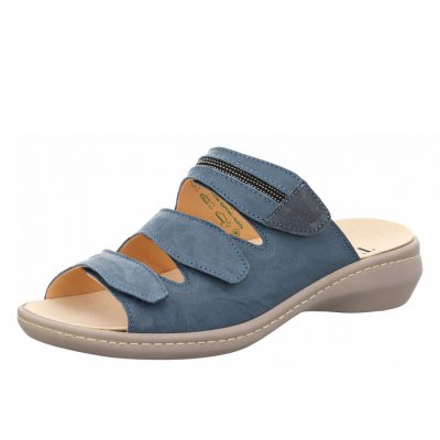 Think Pantoletten in Metallic Denim/Kombi Think Pantoletten in Metallic Denim/Kombi