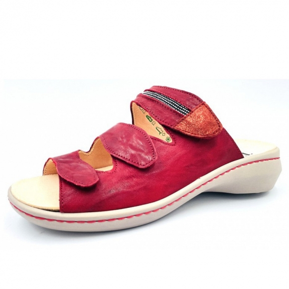 Think camilla Pantolette in rot