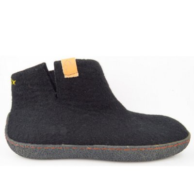 tofvel Rabara black GS Hausschuh in schwarz tofvel Rabara black GS Hausschuh in schwarz