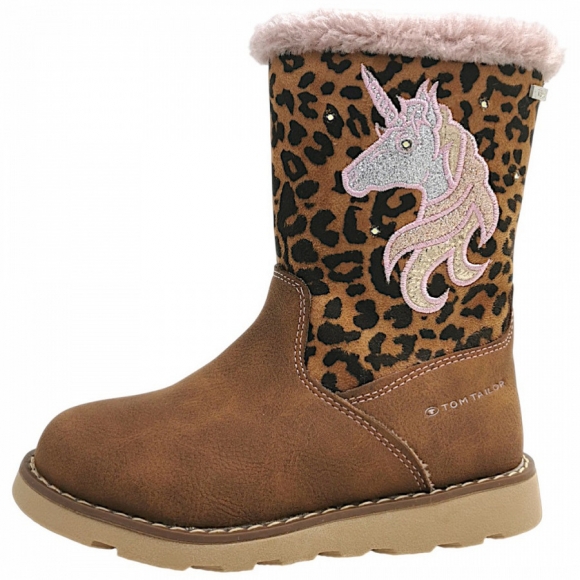 Tom Tailor Winterstiefel in Cognac