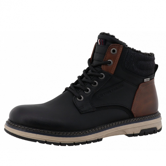 Tom Tailor Schnürstiefel in black