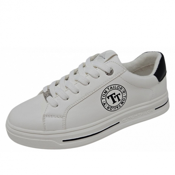 Tom Tailor sportlicher Schnürer in white black