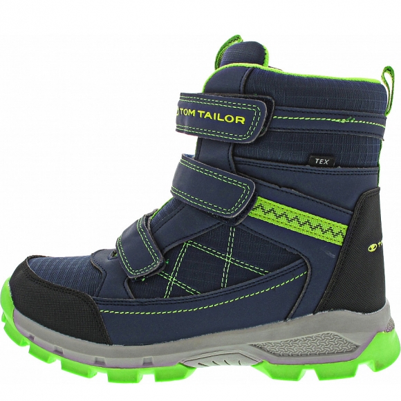 Tom Tailor Boots in navy-green