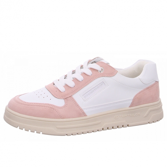 Tom Tailor Sneaker in white pink