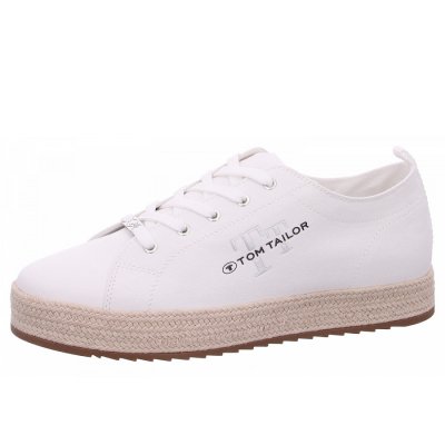 Tom Tailor Leinenschuh in white Tom Tailor Leinenschuh in white