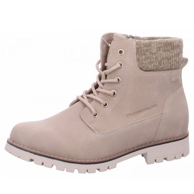 Tom Tailor Schnürstiefel in cream Tom Tailor Schnürstiefel in cream