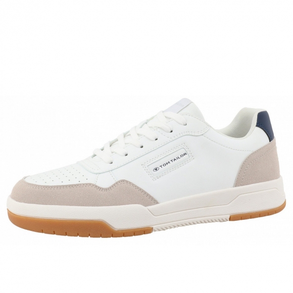 Tom Tailor Sneaker in white navy