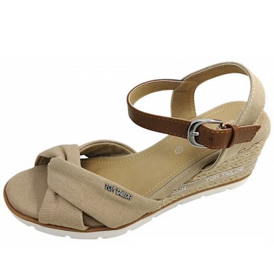 Tom Tailor Sandalette in sand