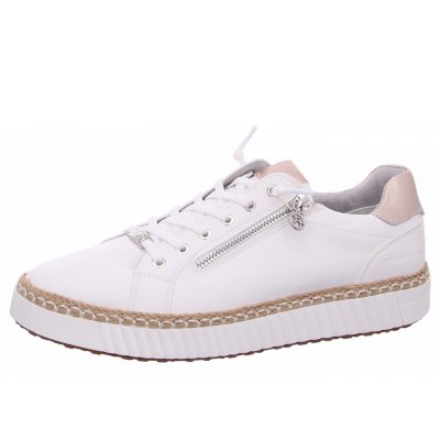 Tom Tailor Sneaker in white marble