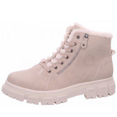 Tom Tailor Schnürstiefel in cream Tom Tailor Schnürstiefel in cream