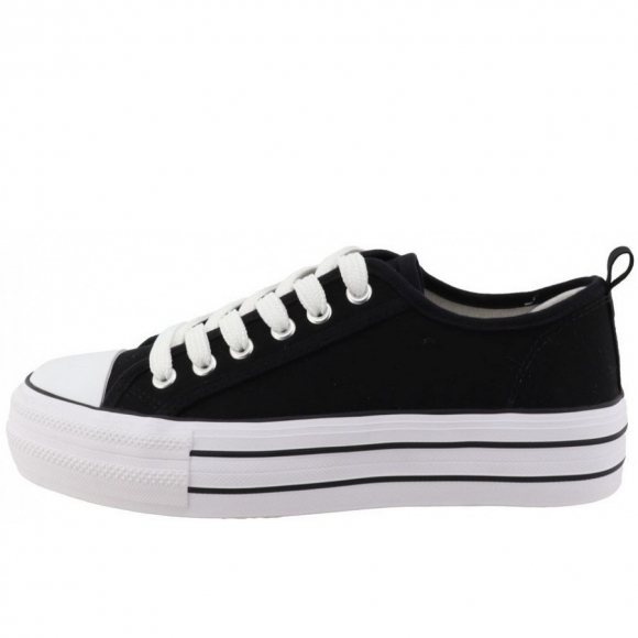 Tom Tailor Leinenschuh in schwarz