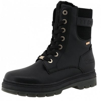 Tom Tailor Schnürstiefel in black