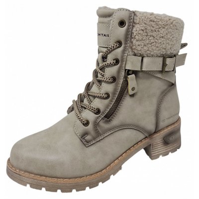 Tom Tailor Schnürstiefel in taupe Tom Tailor Schnürstiefel in taupe
