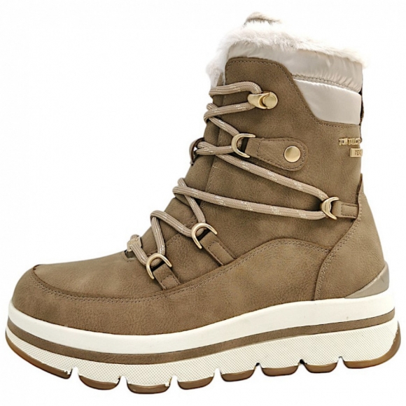 Tom Tailor Schnürstiefel in dark sand