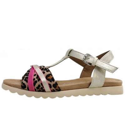 Tom Tailor Sandale in leo pink 03688