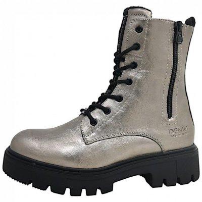 Tom Tailor Schnürstiefel in platin