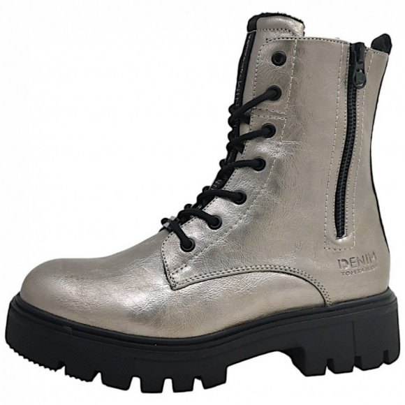 Tom Tailor Schnürstiefel in platin
