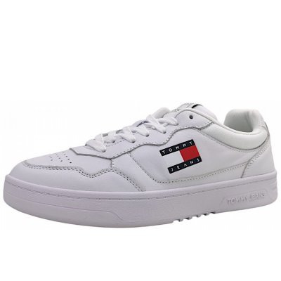 Tommy Hilfiger Cupsole Schnürer in YBR White