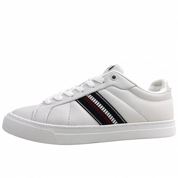 Tommy Hilfiger Hi Vulc Street sportlicher Schnürer in YBL ecru