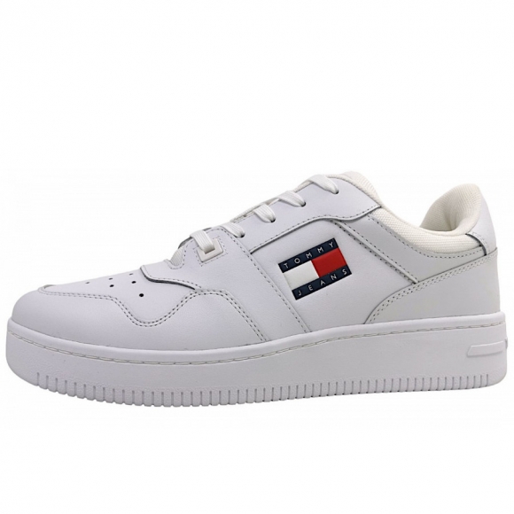 Tommy Hilfiger Retro Basket Schnürer in YBR Weiss