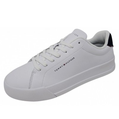 Tommy Hilfiger TH Court LTH Detail Ess. Sneaker in weiss hellblau