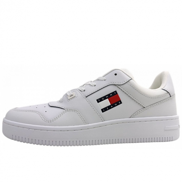 Tommy Hilfiger TJM Retro Basket ESS sportlicher Schnürer in White YBS