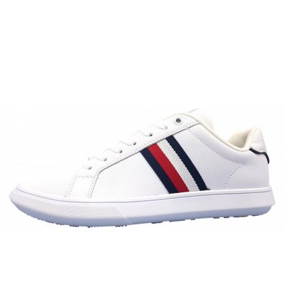 Tommy Hilfiger leather sneaker Sneaker in YBS white