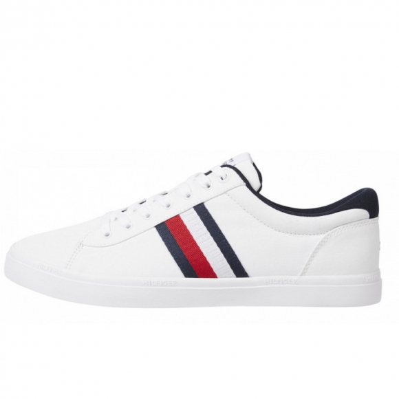 Tommy Hilfiger Iconic Vulc Stripes Sneaker in white