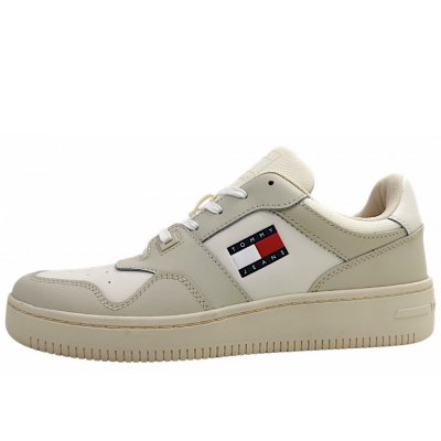 Tommy Hilfiger TJM Retro Basket Ess sportlicher Schnürer in ivory YBI