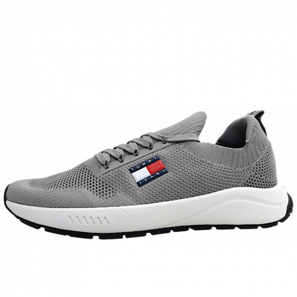 Tommy Hilfiger TJM Runner Knit sportlicher Schnürer in granite road PRZ