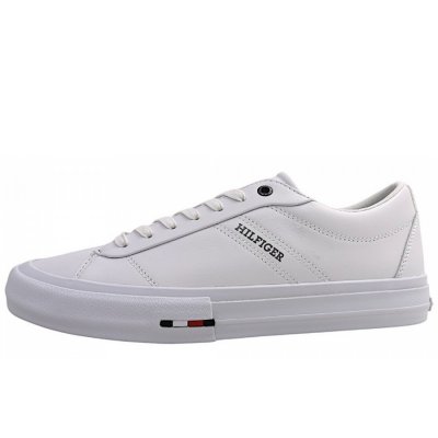 Tommy Hilfiger Hi Vulc Street sportlicher Schnürer in YBS white Tommy Hilfiger Hi Vulc Street sportlicher Schnürer in YBS white