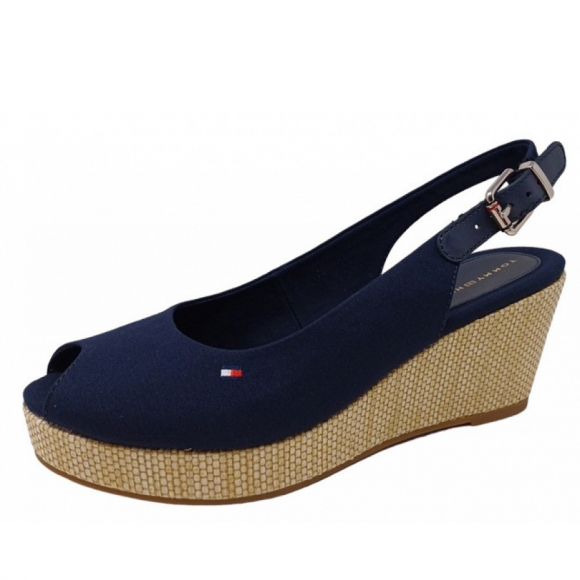 Tommy Hilfiger Ikonic Elba Sling Sandalette in space blue