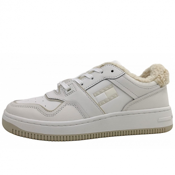 Tommy Hilfiger Retro Basket Schnürer in YBL White