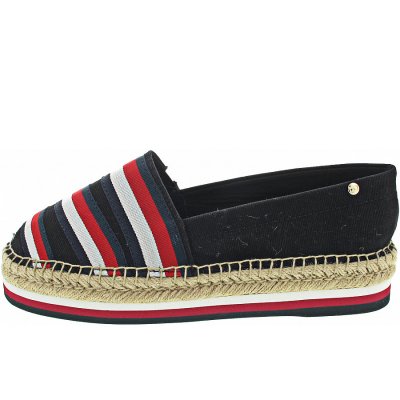 Tommy Hilfiger Corporate Ribbon Flatform Slipper in black Tommy Hilfiger Corporate Ribbon Flatform Slipper in black