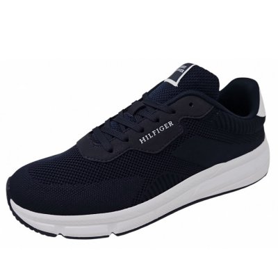Tommy Hilfiger Lightwight RWB Knit Sneaker in desert sky blau