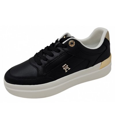 Tommy Hilfiger Feminine Court Sneaker Sneaker in black