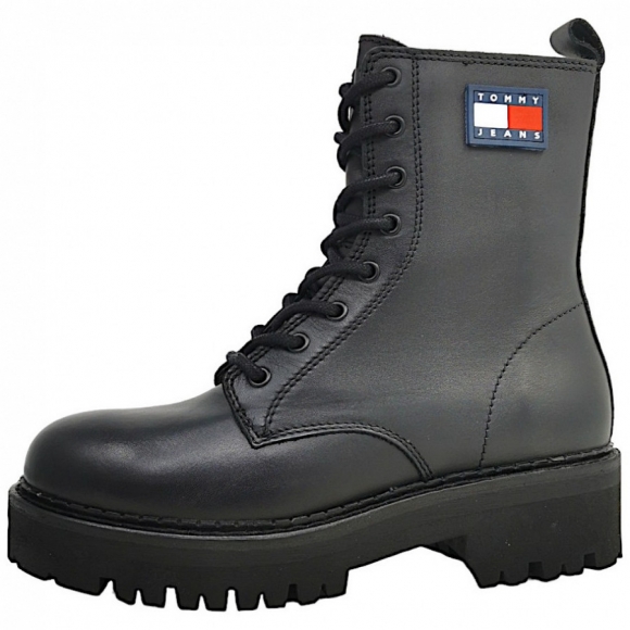 Tommy Hilfiger Lace Up Stiefel in BDS Black