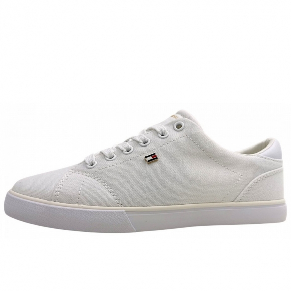 Tommy Hilfiger Canvas Leinenschuh in White YBS