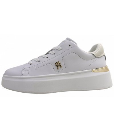 Tommy Hilfiger TH Fashion sportlicher Schnürer in white YBS Tommy Hilfiger TH Fashion sportlicher Schnürer in white YBS