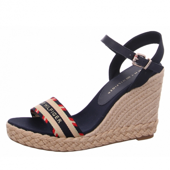 Tommy Hilfiger Corporate Webbing High Sandale in DW5 desert sky